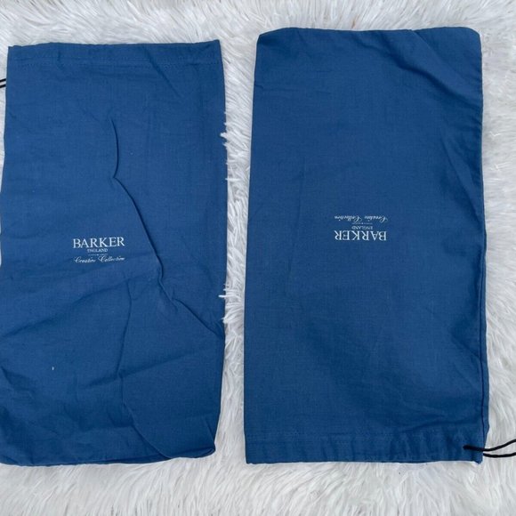 Barker England Creative Collection Dust Bag Blue Cotton Shoe Storage Bag Authent - Picture 3 of 12